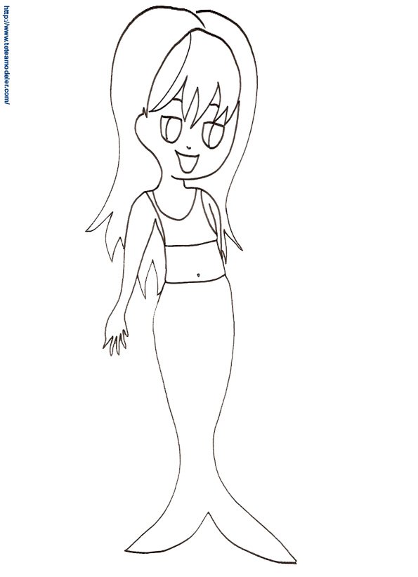 Coloriage sirene 21
