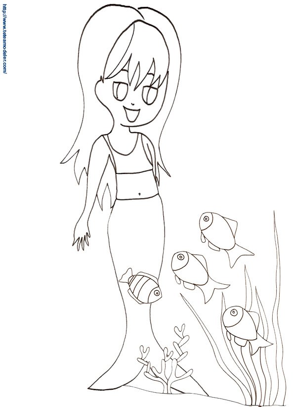 Coloriage sirene 22
