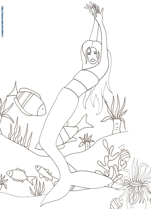 Coloriage sirene 30
