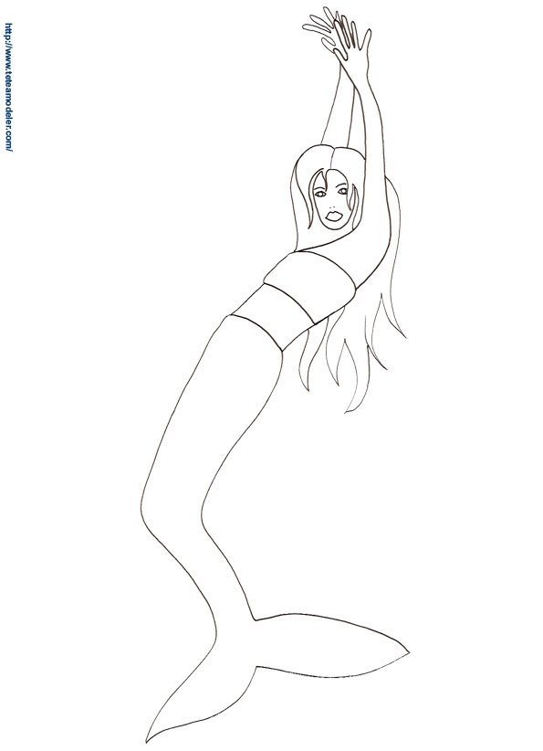 Coloriage sirene 31
