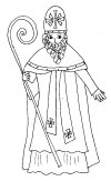 Coloriages de No&euml;l saint nicolas 3
