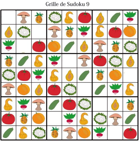 Imprimer les grille de sudoku 9 - sudoku enfant maternelle 