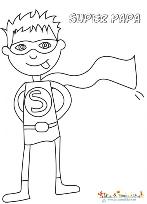 Dessin de super papa