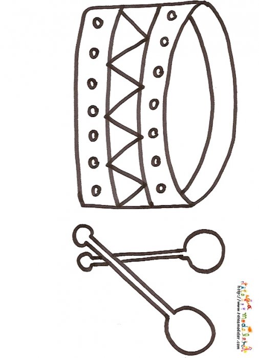 Coloriage tambour