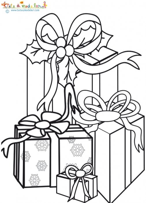 Tas de cadeaux pour Noël
