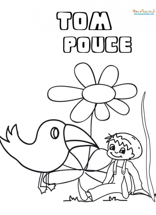 Tom Pouce sous la fleur