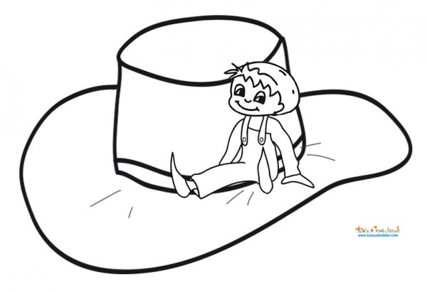 Tom Pouce et le chapeau