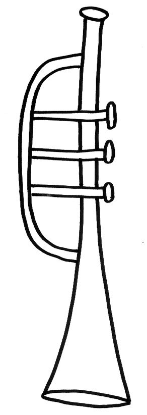 coloriage trompette
