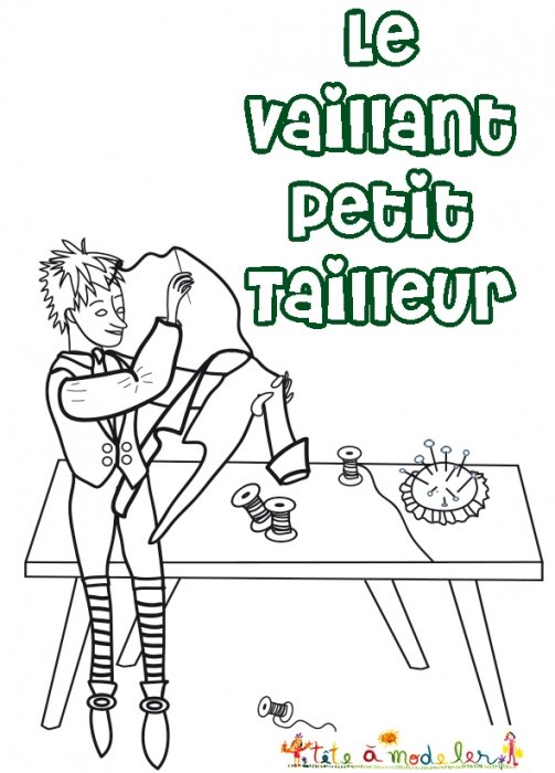 Un coloriage du petit tailleur