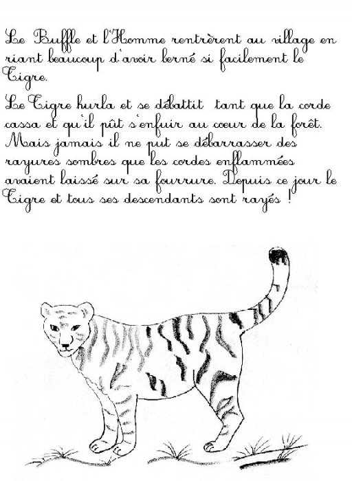 Imprimer la page 8 du conte "Le tigre et le paysan" 