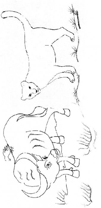 Imprimer la page 2 du conte "Le tigre et le paysan" 