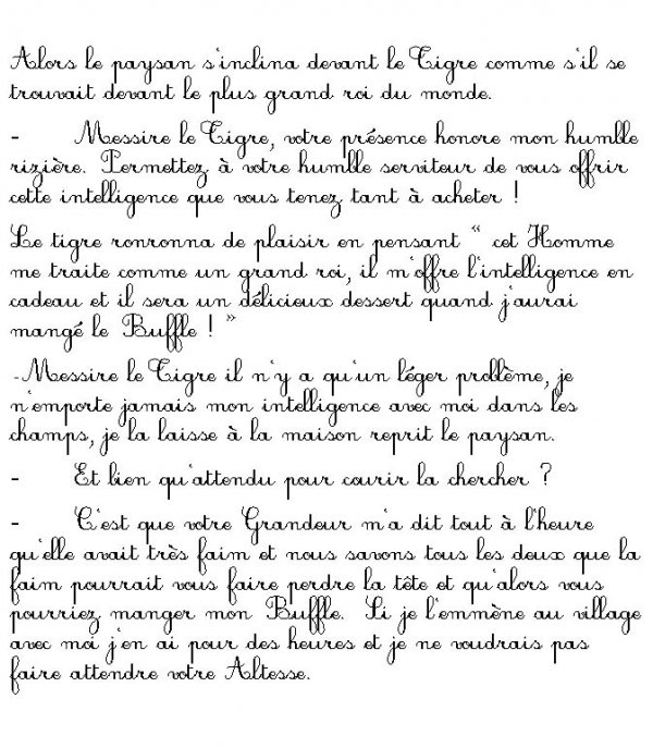 Imprimer la page 6 du conte "Le tigre et le paysan" 