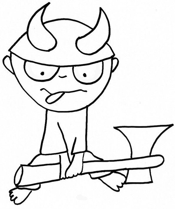 coloriage d'un viking 1
