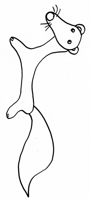 coloriage d'un vison

