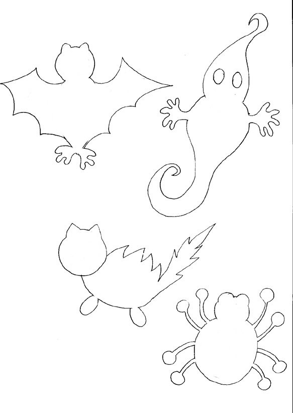 Mod&egrave;le pour d&eacute;coration en papier vitrail 1
