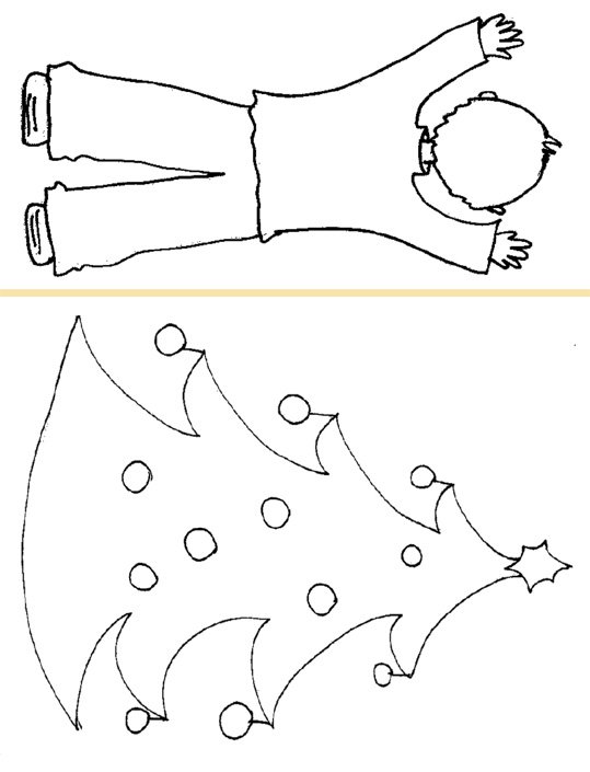 exp&eacute;rience sur les yeux enfant au sapin
