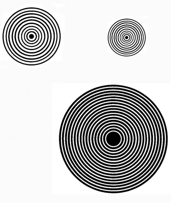 Imprimer la spirale pour l'exp&eacute;rience sur la vue