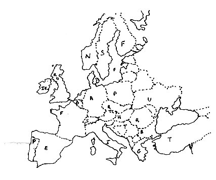 Cartes de l'europe
