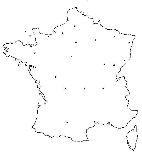 Cartes de France  &agrave; colorier

