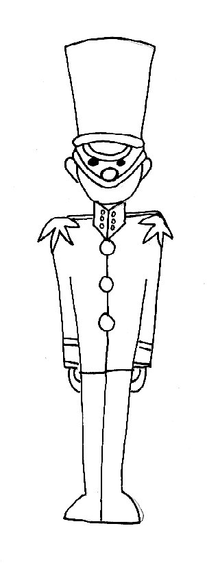coloriage soldat noel
