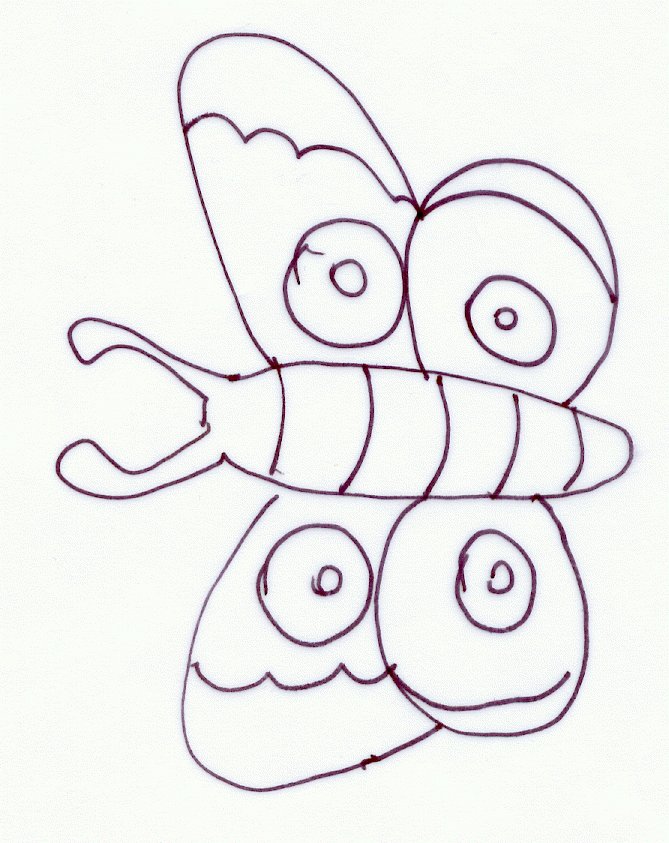 Carte papillonsmodele 8
