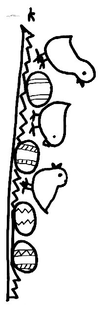 coloriage frise paques

