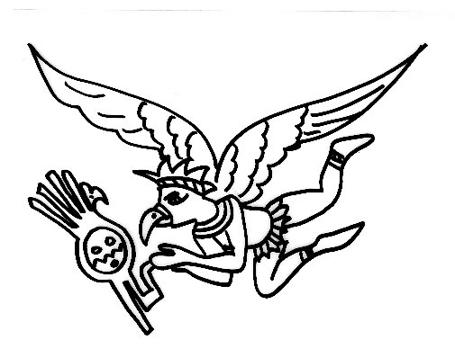coloriage dieu oiseau
