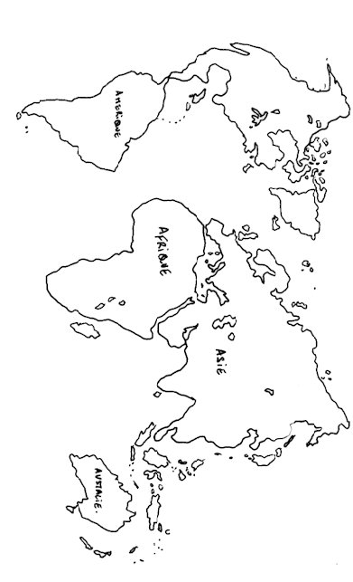 Cartes du monde &agrave; colorier
