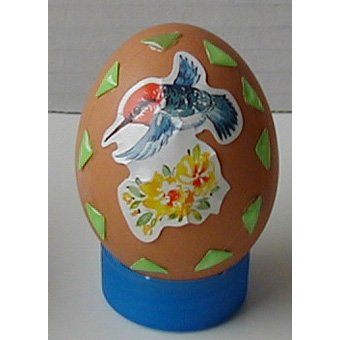 Exemple décoration printemps d'un oeuf