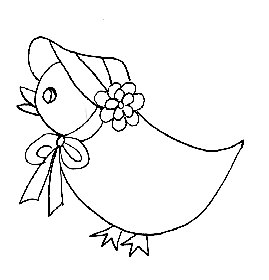 poule marque place &agrave; colorier
