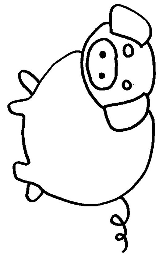 Coloriages du zodiaque chinois cochon
