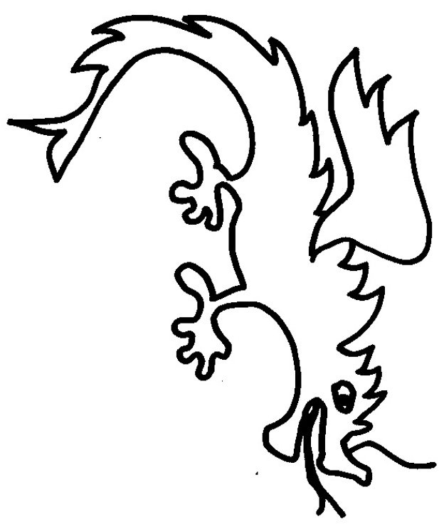 Coloriages du zodiaque chinois dragon

