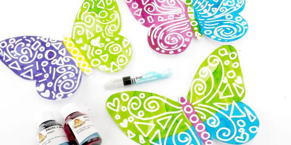 ?️Retrouvez un tuto pour apprendre à peindre des papillons avec la technique du drawing gum?