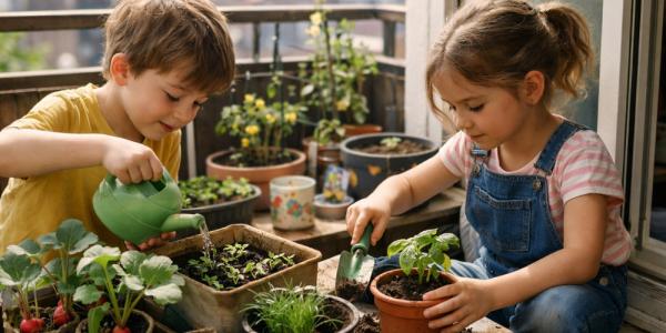 Comment initier les enfants au potager (même sans jardin)