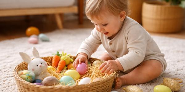 Chasse aux œufs pour bébé : idées simples et magiques pour les tout-petits