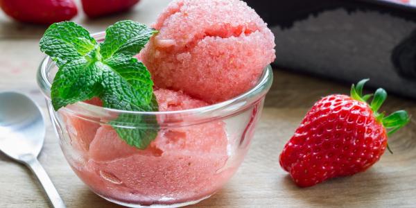 Recette du sorbet à la fraise