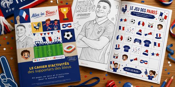 Le cahier d'activités gratuit des supporters des Bleus : 42 pages de jeux et de football