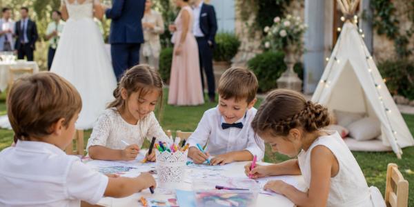 Mariage : les astuces qui évitent que les enfants s'ennuient (et courent partout)