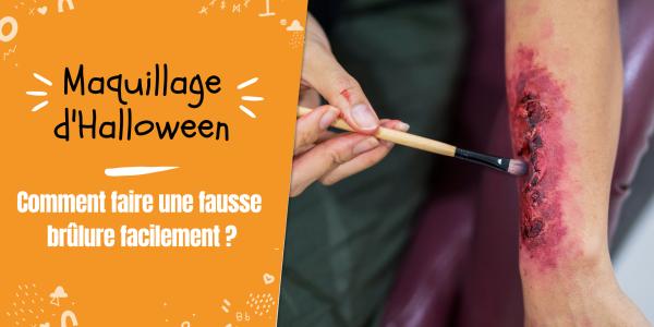 Les étapes pour réussir à faire une brûlure en maquillage et se déguiser à Halloween