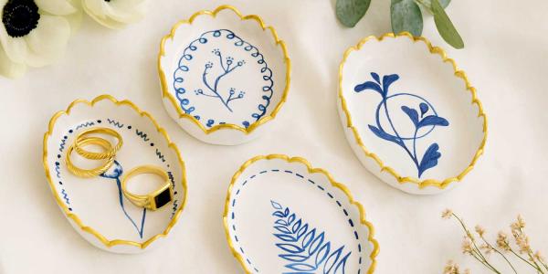 Coupelles effet porcelaine