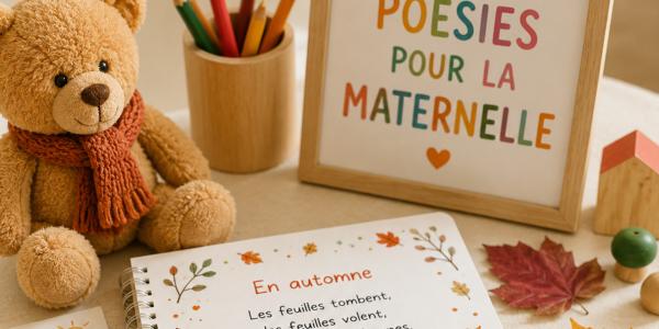 Découvrez notre sélection de poésies d'automne pour la maternelle. Des comptines et poèmes faciles à apprendre, à réciter et à imprimer gratuitement pour les enfants de PS, MS et GS.