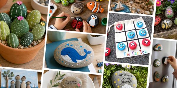 Que faire avec les galets ramassés à la plage ? 15 idées créatives à faire avec les enfants