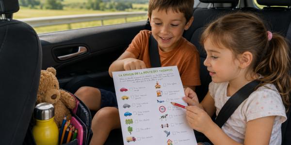 Jeux et activités pour occuper les enfants en voiture sans écran
