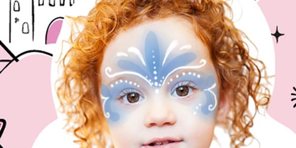 Maquillage princesse des neiges avec Snazaroo