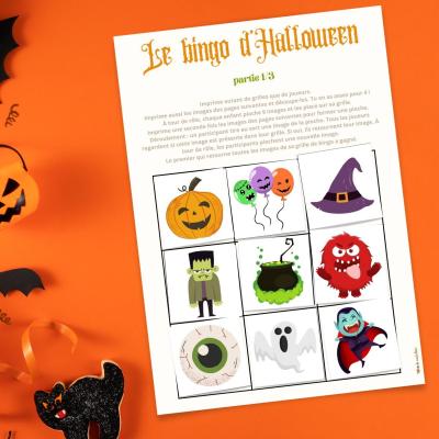 Jeu de bingo d'Halloween à imprimer : amusement garanti pour les enfants !