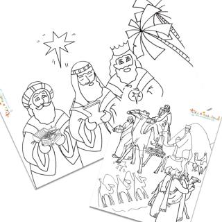 Coloriage des rois mages