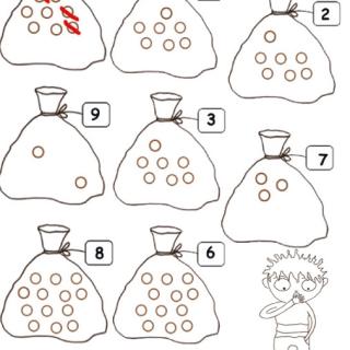 Observer, compter et ajouter ou barrer ce qui est en trop sur chaque dessin. Des activités pour les enfants de maternelle niveau 3 (grande section)