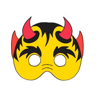 Masque de diable de toutes sortes pour le déguisement des enfants : masques de diable à imprimer, bricolage de masque de diable
