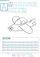 Livre de graphisme et d'&eacute;criture en b&acirc;ton n&deg;1 pour &eacute;crire les lettres de A &agrave; Z