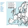 Coloriage étapes de l'Europe